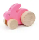 Small Pink Rabbit Car