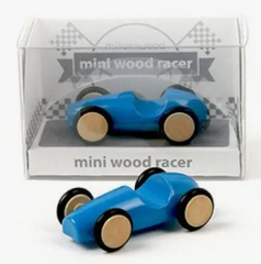 mini wood racer - blue