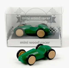 mini wood racer - green