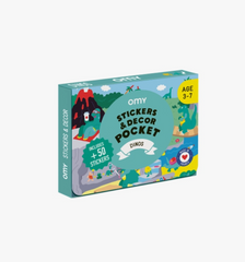 OMY Pocket Poster Stickers Dinos