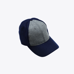Wool Cap | Navy & Grey