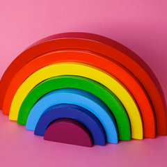 Wood Rainbow | Bright Colors