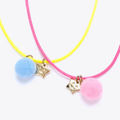 Little Star & Pom Necklace