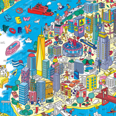 Giant Coloring Poster NYC