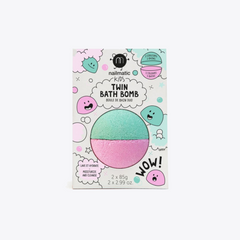 Twin Bath Bombs | Green Pink
