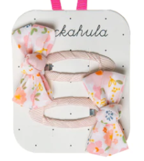 Bloom Twisty Bow Clips