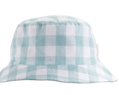 RKH Retro Check Sun Hat Green / 7 - 10 Yrs
