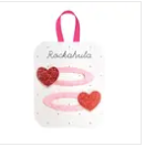 RKH Love Heart Glitter Clips