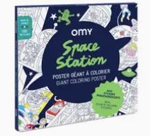 OMY Giant Poster Stickers Space Station