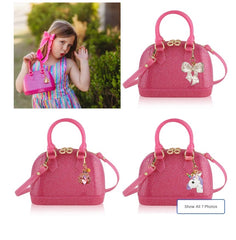 CK Jelly Purse Hot Pink Sparkle