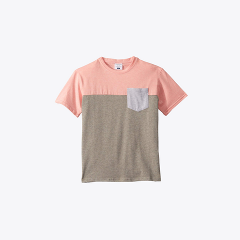 T-Shirt | Color Block Grey