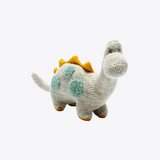 Dino Knit Toy | Grey & Teal