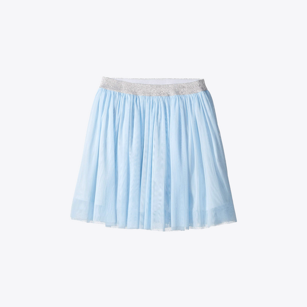 Tulle Skirt | Light Blue & Silver