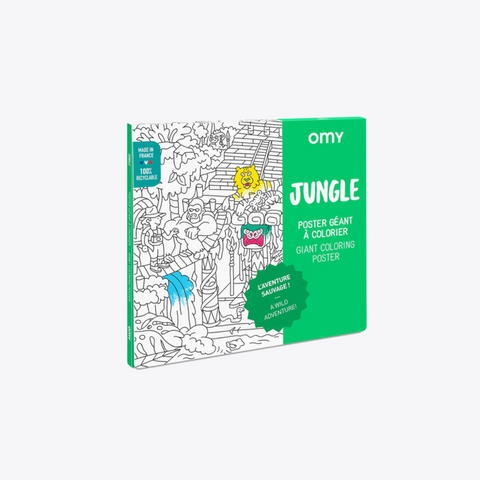OMY  Jungle Coloring Poster