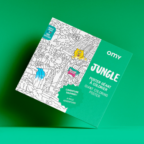 OMY  Jungle Coloring Poster