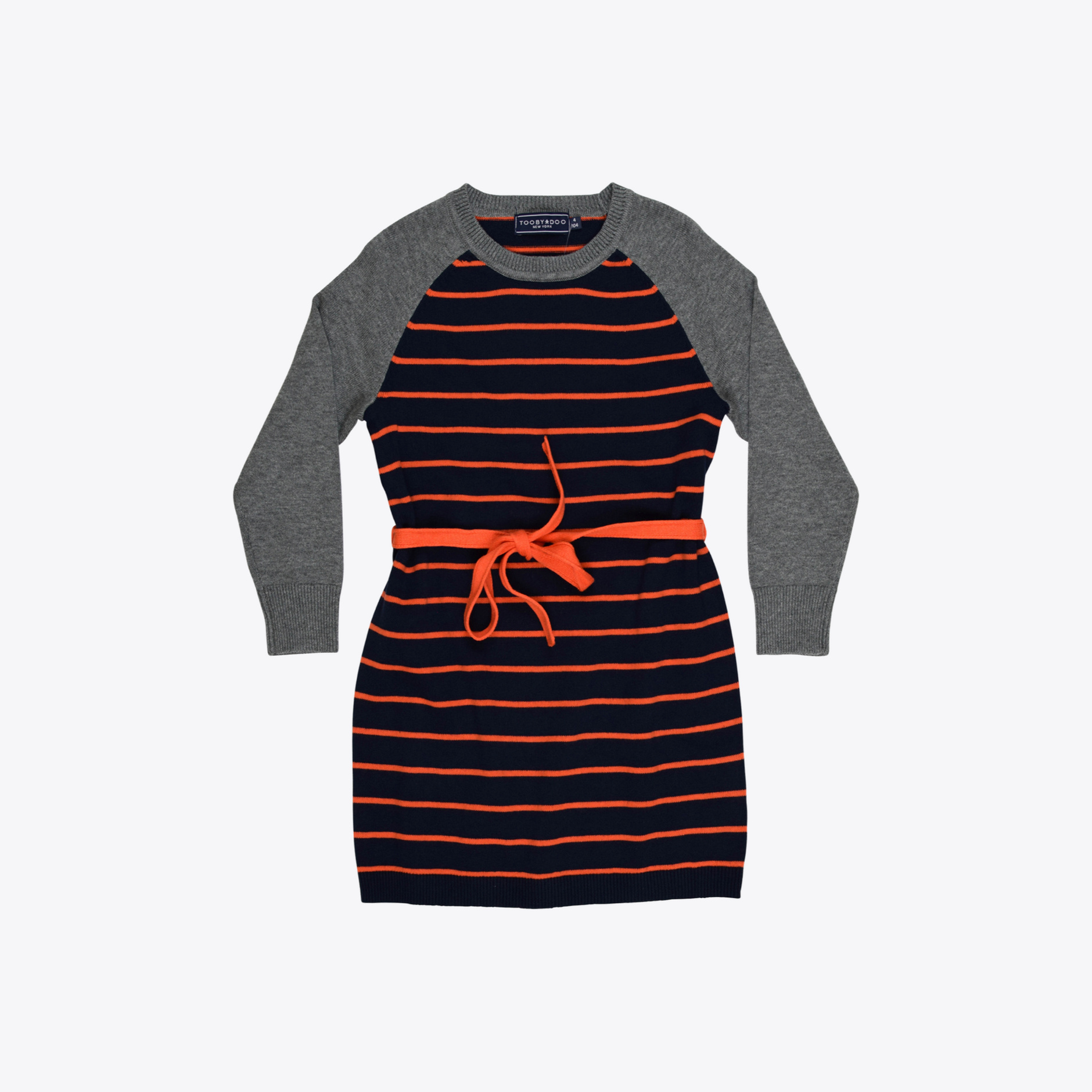 orange and blue sweater dress Haira Sweater Dress