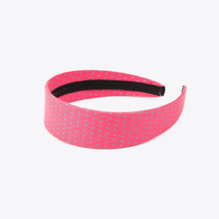 Headband Pink Blue Dots