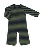 B10284 Bootcut Jumpsuit Charcoal / Neon Green