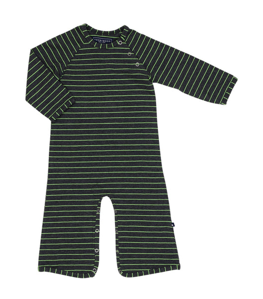 B10284 Bootcut Jumpsuit Charcoal / Neon Green
