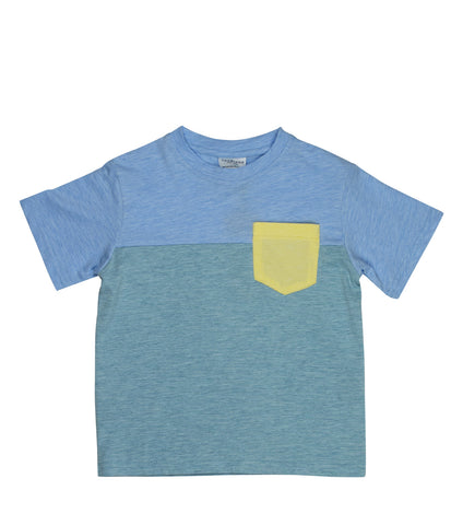 Color Block Tee | Blue
