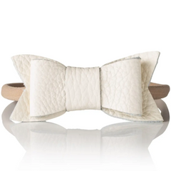 BRB BABY BOW HEADBAND WHITE