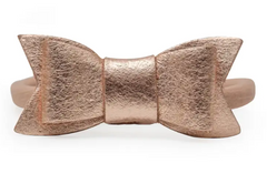 BRB BABY BOW HEADBAND ROSE GOLD
