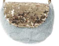RKH Shimmer Sequin Fur Bag