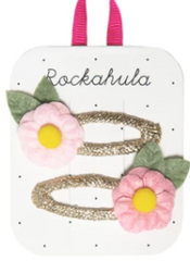 RKH Secret Garden Flower Clips / Pink