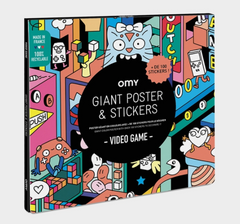 OMY Giant Sticker Poster Video Games