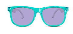 HK Sunglasses Extra Fancy Wayfarer Aqua Polarized Aqua/Orchid/Coral  3-6 Years