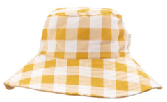 RKH Retro Check Sun Hat Ochre / 7-10 Yrs