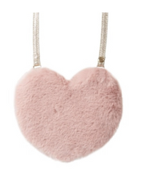 RKH Pink Fur Love Heart Bag