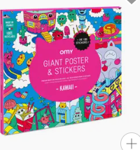 OMY Giant Poster Stickers  Kawaii