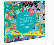 OMY Giant Poster Stickers Dinos